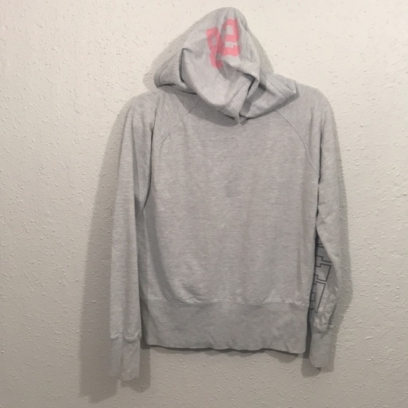 Disney Parks Minnie Mouse Gray Screen Pink French Terry Pullover Hoodie size M - Picture 2 of 10